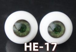 HE-17 BJD Glass Eyes Hand Made Doll Eyeballs Round Eyes With Handle