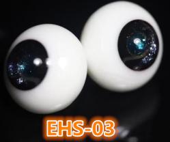 EHS-03 BJD Glass Eyes Hand Made Doll Eyeballs Round Eyes With Handle