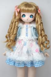 Newly Pretty Curly BJD Synthetic Mohair Doll Wig JD869