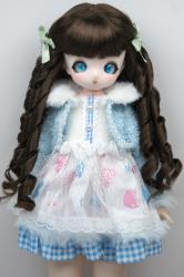 Newly Pretty Curly BJD Synthetic Mohair Doll Wig JD869
