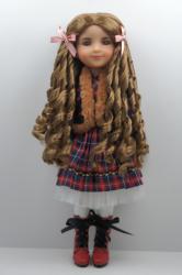 Newly Pretty Curly BJD Synthetic Mohair Doll Wig JD871