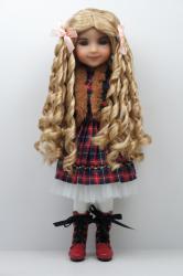 Newly Pretty Curly BJD Synthetic Mohair Doll Wig JD871