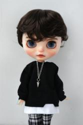 Curly Fashion BJD Synthetic Mohair Doll Wigs JD075