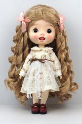 Newly Pretty Curly BJD Synthetic Mohair Doll Wig JD871