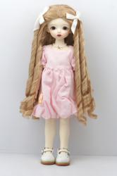 Newly Pretty Curly BJD Synthetic Mohair Doll Wig JD871