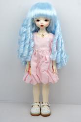 Cute Long Curly BJD Synthetic Mohair Doll Wig JD872