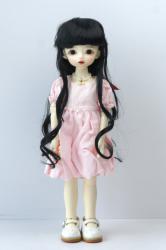 Newly Half-up Hairstyle with Bow BJD Curly Synthetic Mohair Doll Wig JD893