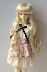 Newly Half-up Hairstyle with Bow BJD Curly Synthetic Mohair Doll Wig JD893
