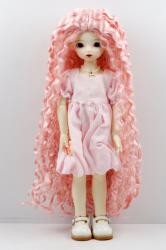 Pretty Long Curly Doll Wigs Synthetic Mohair JD220