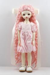 JD802 Pretty Long Curly BJD Doll Wigs Synthetic Mohair Hair