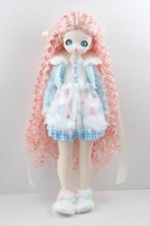 JD802 Pretty Long Curly BJD Doll Wigs Synthetic Mohair Hair