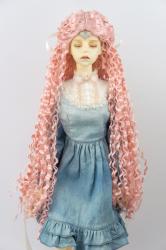 JD802 Pretty Long Curly BJD Doll Wigs Synthetic Mohair Hair